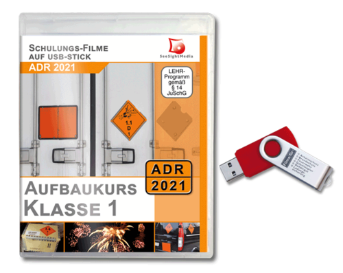 Aufbaukurs Klasse 1 - Film gem. 8.2 ADR 2021 auf USB-Stick