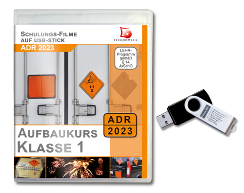 Aufbaukurs Klasse 1 - Film - 8.2 ADR 2023 USB-Stick - UPGRADE v. ADR 2021